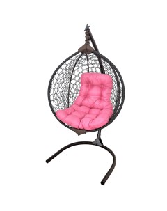 Садовое подвесное кресло Венге KSMAR2PR2PO04TRSmile Ажур 140 Розовая Stuler