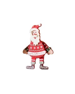Елочная игрушка Санта плясун марионетка дерево eli XY551 1 1 шт красный Breitner