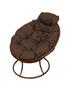 Кресло садовое Папасан мини коричневое 12060205 коричневая подушка M-group