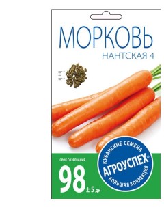 Семена морковь Нантская 4 17630 1 уп Агроуспех