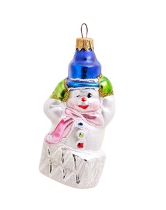 Елочная игрушка Снеговик 801656 1 шт разноцветный Elita