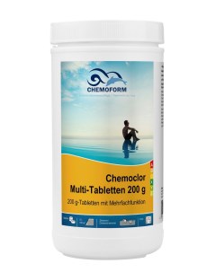 Дезинфицирующее средство для бассейна Мульти таблетки по 200 г 1 кг Chemoform