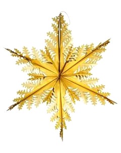 Подвесное украшение Звезда из фольги ажурная H241212MG 60 см золотистый Holiday classics