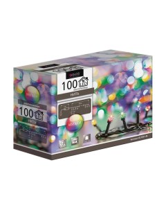 Световая гирлянда новогодняя Нить 23673651 10 м разноцветный RGB Glos