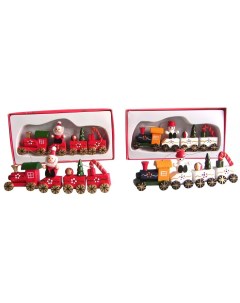 Елочная игрушка Рождественский поезд 52307 12 см 1 шт цвет в ассортименте Breitner