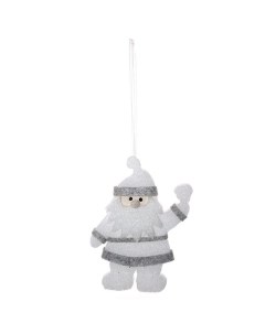 Елочная игрушка Дед мороз KSM 633424 1 шт белый Remeco collection