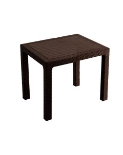 Стол для дачи обеденный Rattan Spt r003 шоколад 90х90х75 см Heniver