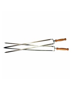 Шампур двойной с деревянной ручкой 62 см Аск-38