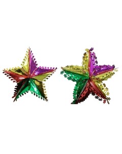Подвесное украшение Снежинки звезды ЮВ_А1 83А ПУСНЕЖ ЗВ 50 см разноцветный Cosy