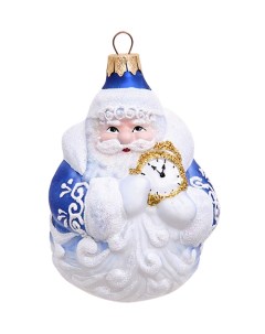 Елочная игрушка Дед Мороз с часами 801415 1шт разноцветный НФ 209 Elita