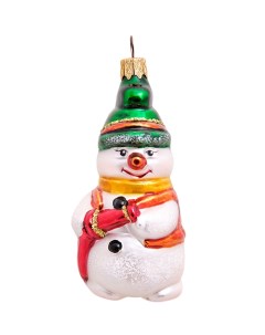 Елочная игрушка Снеговик 801618 1 шт разноцветный Elita