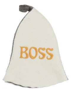 Шапка для бани Boss 672893063 onesize белый Nobrand