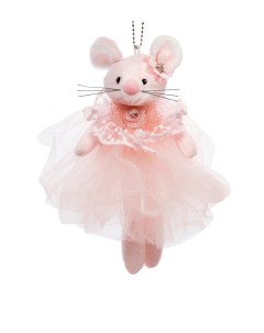 Елочная игрушка Мышка бледно розовая 801063 20 см 1 шт Art east