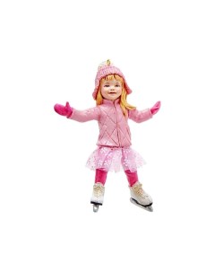 Елочная игрушка Малышка Хейлин на коньках полистоун eli E0513 2 1 шт розовый Kurts adler
