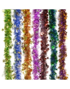 Мишура елочная Созвездие M0401 0405 200 см разноцветный Морозко