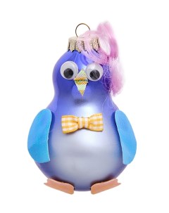 Елочная игрушка Пингвин 802013 1 шт разноцветный Elita