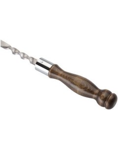 Шампур SM 85 полированный с деревянной ручкой 730х15х3 0 мм нержавейка Nobrand