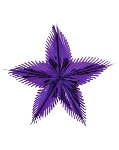Подвесное украшение Звезда из фольги полярная H241001P 60 см фиолетовый Holiday classics