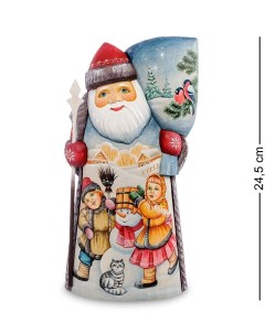 Новогодняя фигурка Дедушка мороз с подарками AT 70306 1 шт Народные промыслы