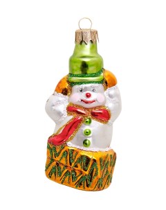 Елочная игрушка Снеговик 802076 1 шт разноцветный Elita