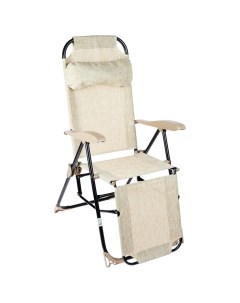 Кресло шезлонг К3 82 x 59 x 116 см белый дым Nobrand