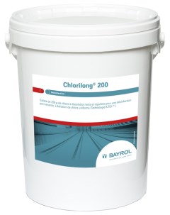Дезинфицирующее средство для бассейна ChloriLong 200 Хлорилонг 200 4536136 25 кг Bayrol