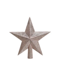 Верхушка на ель Звезда Делюкс 166171 19 см розовый Kaemingk