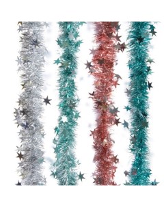 Мишура елочная Созвездие pastel M0411 0415 200 см разноцветный Морозко