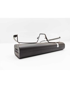 Готовые очки для чтения с UV защитой и футляром черные 2 50 Nobrand