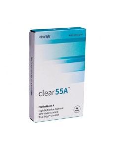 Контактные линзы Clear 55 A 6 линз R 8 7 11 50 Clearlab