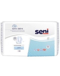 Анатомические подгузники для взрослых 30 шт San Uni Seni