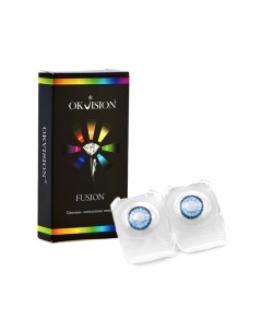 Цветные контактные линзы Fusion 2 линзы R 8 6 8 50 Blue 2 Okvision