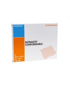 IntraSite Conformable ИнтраСайт Конфомебл моделируемая гидрогелевая повязка 10x10 см Smith&nephew