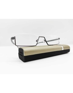 Готовые очки для чтения с UV защитой и футляром серые 3 50 Nobrand