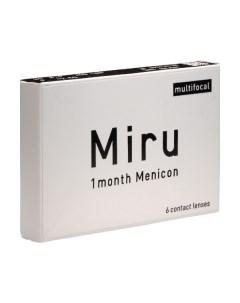 Мультифокальные линзы Miru Multifocal 6 линз R8 6 SPH 10 00 Аддидация LOW 1 00 Menicon