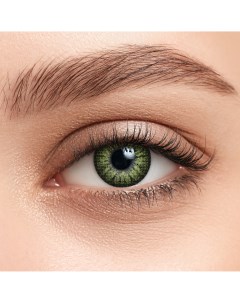 Контактные линзы fashion Luxe 2 линзы 1 0D green зеленый Illusion