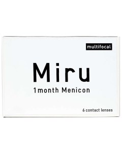 Мультифокальные линзы Miru Multifocal 6 линз R8 6 SPH 12 50 Аддидация LOW 1 00 Menicon