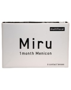Мультифокальные линзы Miru Multifocal 6 линз R 8 6 SPH 12 00 Аддидация LOW 1 00 Menicon