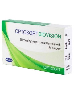 Линзы Biovision 6 линз 3 75 R 8 6 Optosoft