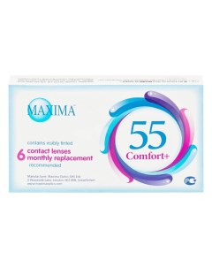 Контактные линзы 55 Comfort на месяц 6 линз R 8 6 6 0 Maxima