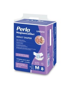Подгузники для взрослых и лежачих больных Standard р M 85 125 см 8 шт Perla