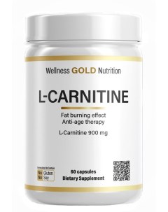 Добавка биологически активная L carnitine 900 60 капсул Wellness gold nutrition