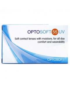 Контактные линзы 55 UV 6 линз R 8 6 3 75 Optosoft