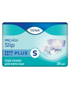 Подгузники для взрослых Slip Plus размер S 56 90 см 30 шт Tena