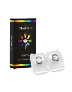 Цветные контактные линзы Fusion 2 линзы R 8 6 6 00 Gray 2 Okvision