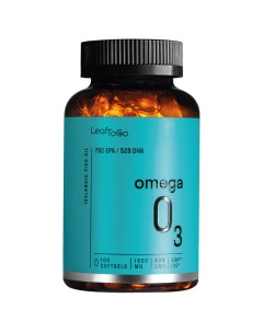 Омега 3 Omega 3 капсулы 1620 мг 100 шт Leaftogo