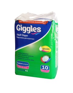 Подгузники для взрослых STD Adalt Diaper р М 10 шт Giggles