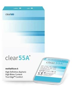 Контактные линзы Clear 55A 6 линз R 8 7 2 25 Clearlab