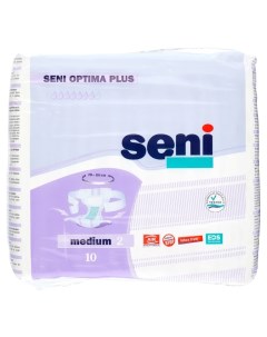Подгузники для взрослых с поясом M 10 шт Optima Plus Seni
