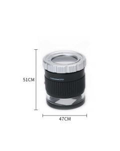 Лупа часовая контактная измерительная 30х 27 мм с подсветкой TH 9006B Kromatech